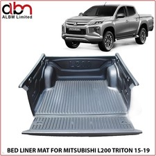 BLACK TRUCK BED LINER MAT FOR MITSUBISHI L200 TRITON SERIES 5 DOUBLE CAB 15-19