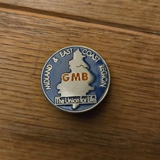 GMB Midland & East Coast Region - TRADE UNION BADGE - Great Condition