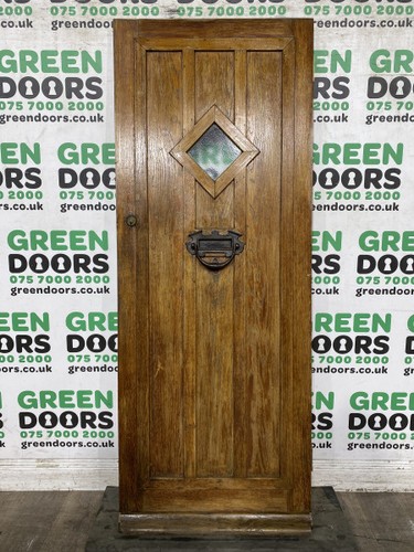 Solid oak front - door, medieval