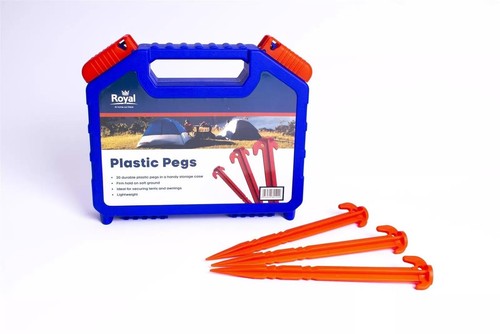 Royal tent awning plastic pegs - tent,