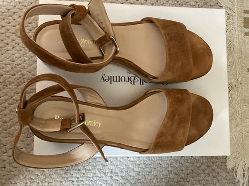 Russell and bromley tan suede - and,