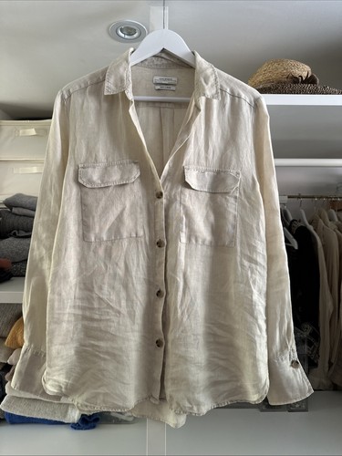 Pure linen beige - linen, oversized
