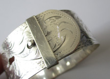 Sterling  silver bangle buckle