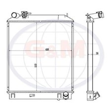 Radiator for ISUZU N35  11580
