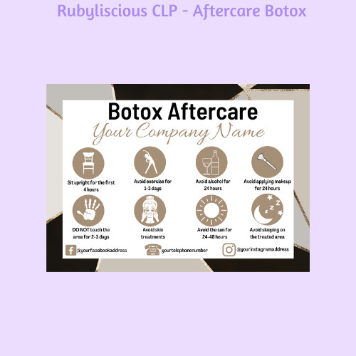 Personalised botox aftercare - personalised,