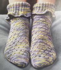 Frilly Socks Variegated 4 Ply KNITTING PATTERN