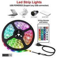 1 - 30M LED RGB Strip Light, with Remote Control, for Bedroom Kitchen Ceiling UK
