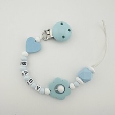 Personalized pacifier clip