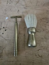 Antique Safety Razor And Brush