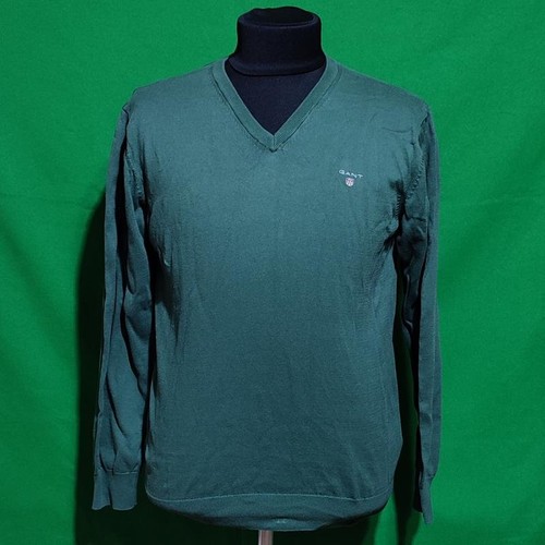 Men gant sweater green cotton - gant,