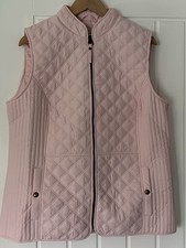Joules Women’s Minx Showerproof Diamond Quilted Gilet Size 20 Colour Pink
