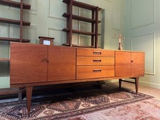 Rare 7ft Nathan Mid Century Teak Sideboard Retro