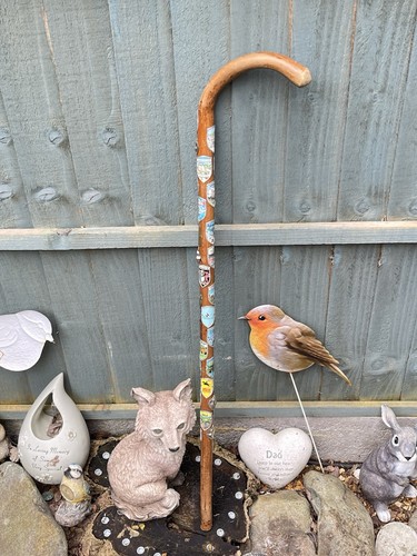 Vintage wooden hiking walking - wooden,