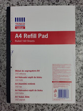 153. TESCO A4 Refill Pad. 150 Sheets. School, Office, Students,Teachers Writing.