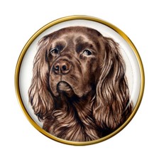 Sussex spaniel lapel pin - pin, badge