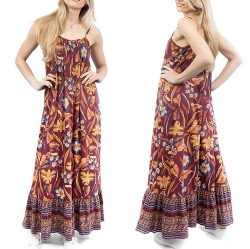Womens dress purple maxi - dress,