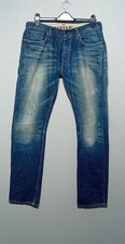 Denham Mens R7 Jeans W34 L34 Regular Fit Button Fly Cotton 