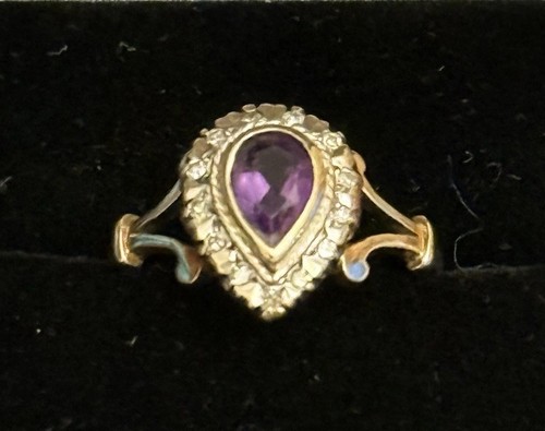 Vintage 9ct gold amethyst and - vintage,