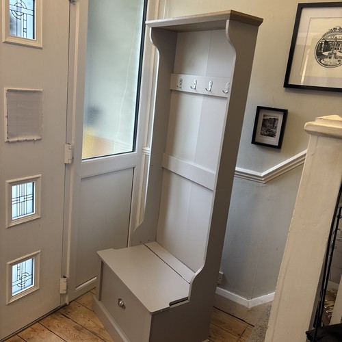 Grey hallway coat - grey, rack