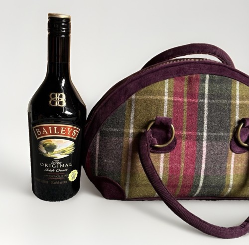 Earth squared handbag tartan - earth,