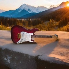 1983 Cherry Red Fender Gold Stratocaster Elite