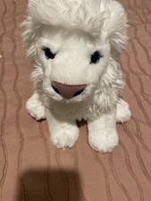 Gorgeous White Sitting Lion