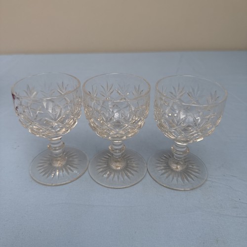 Set crystal cut - 3, glass