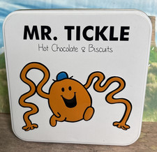 RARE MR Tickle Hot Chocolate and Biscuit Tin  Very Good Condition 2018
