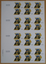 London 2012 Olympic "Nelson" Cyclist Trial Gold Medal Winner imperforate sheet.