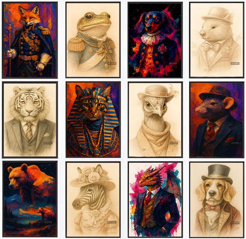 Poster animals pet woman - of,