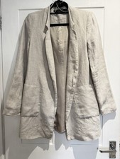 ZARA Linen Blazer | Beige /