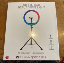 Studio RGB Beauty Ring Light. Great for wedding photo booths. Boxed