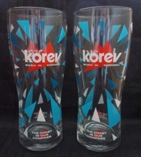 2 X New Korev Pint Glasses St