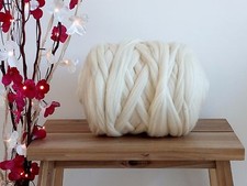 Natural White* Merino Wool Tops Roving Dry Wet Felting or Arm Knitting 50g - 4kg