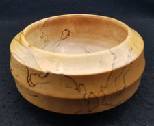 Vintage hand turned spalted - hand,