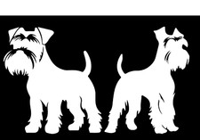 Miniature Schnauzer Two PK 5"