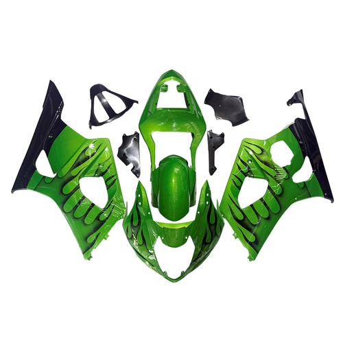 Green black fairing kit - green, for