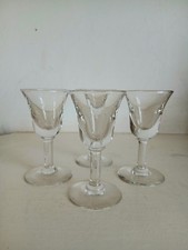 4 Vintage Sherry/port Glasses