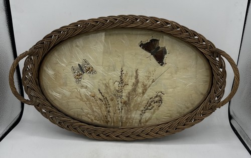 Serving tray wicker rattan - serving,