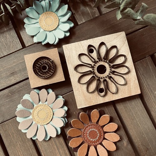 Petal flower leather craft - petal,