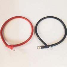 70mm2 485 Amp Battery Lead Power Strap Earth Leisure Cable Leads - 6 8 10 Lug