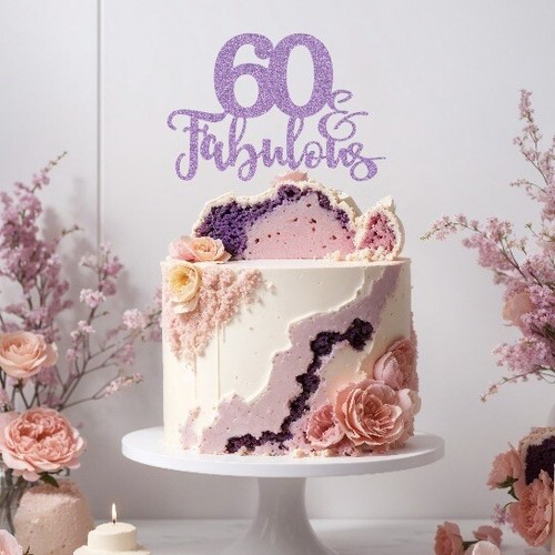 60th birthday cake topper 60 - 60th,