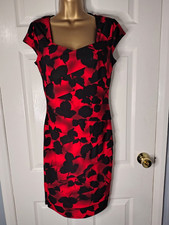 Roman Red Black Wiggle Dress