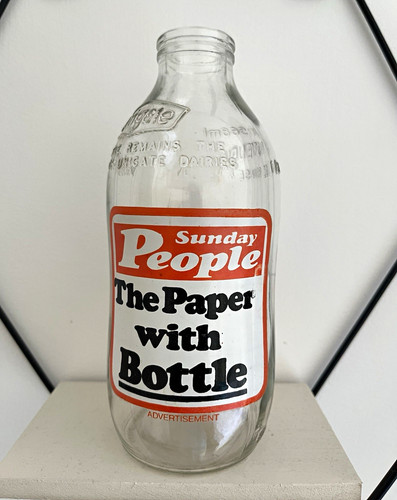Rare vintage milk bottle - ,