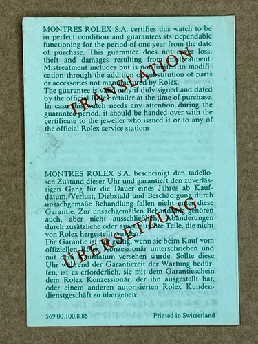 Rolex translation paper - rolex,