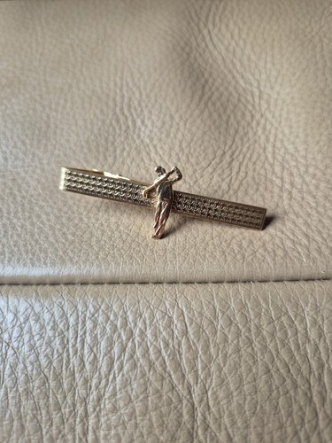 Stratton golf themed tie clip - stratton,