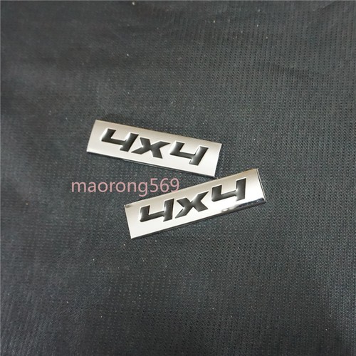 Silver black 4x4 chrome - 2x,