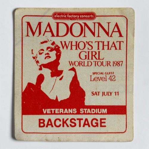 Vintage madonna backstage pass - vintage,