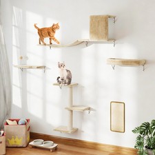 Cat Wall Shelves Set, 5-Piece