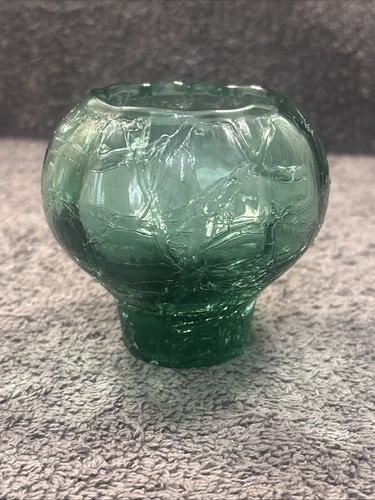 Lovely teal coloured - coloured, crackle
